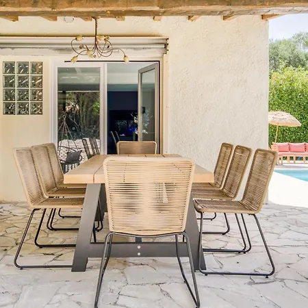 Villa Inti - Piscine Privee Jardin Pour 8 A 10 Personnes أنتيب