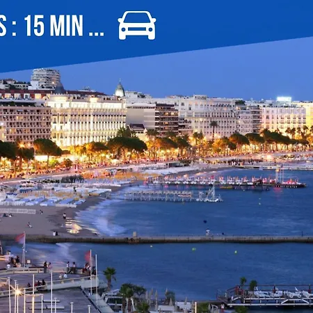 Villa Inti - piscine, jardin, bbq - proche Cannes