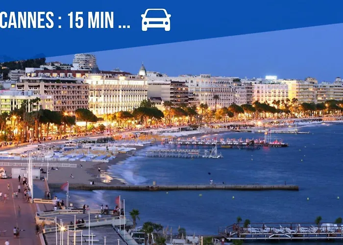 Villa Inti - piscine, jardin, bbq - proche Cannes