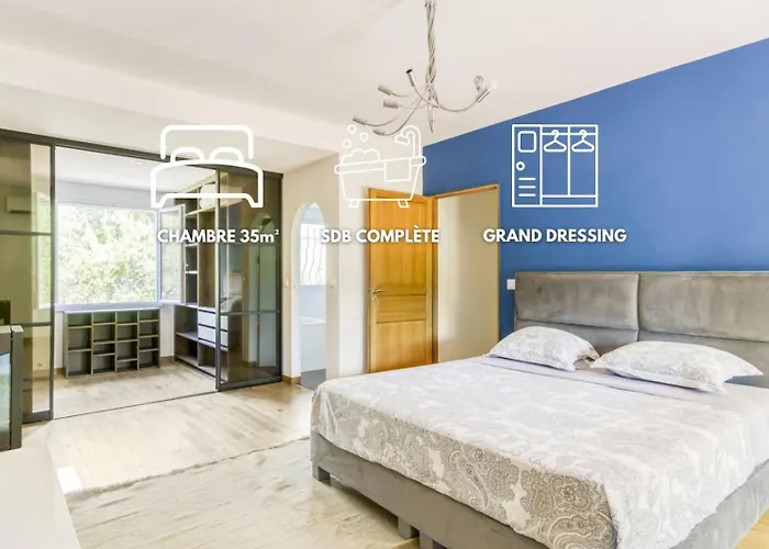 Villa Villa Inti - piscine, jardin, bbq - proche Cannes Antibes